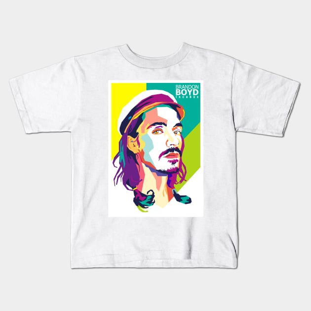 brandon boyd of incubus Kids T-Shirt by rafand23